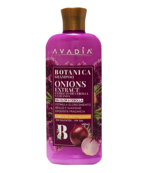 SHAMPOO ONIONS EXTRACT (Extracto de Cebolla) Avadia Natural